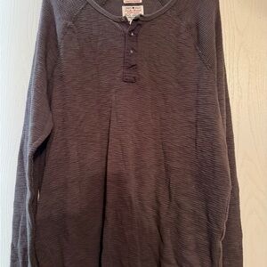 Lucky Brand Brown Thermal Shirt